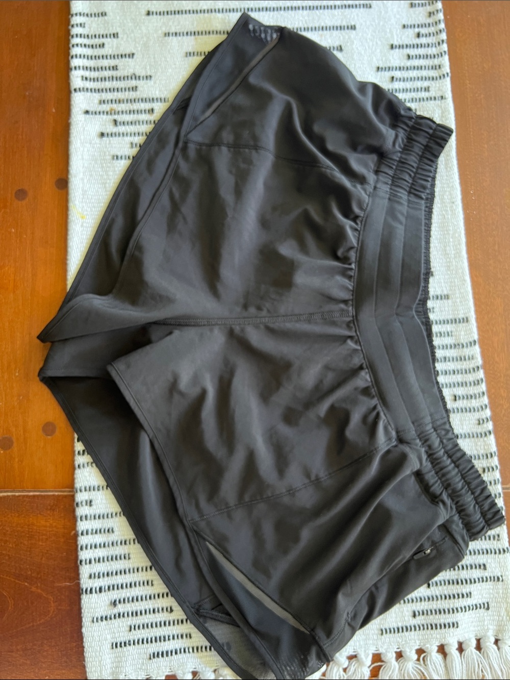 lululemon athletica Black Athletic Shorts with Elastic Waist